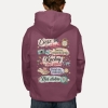 Bluza z przesłaniem oversize z kapturem Ciesz się chwilą Twórz wspomnienia Kochaj bez granic Dziel się miłością Noś dobro v2