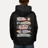 Bluza z przesłaniem oversize z kapturem Ciesz się chwilą Twórz wspomnienia Kochaj bez granic Dziel się miłością Noś dobro v2