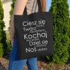 Torba Bawełniana z Rozszerzanym Dnem – Ciesz Się Chwilą