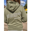 Bluza oversize z kapturem z pozytywnym przesłaniem Dobrze, że jesteś!