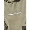 Bluza oversize z kapturem z pozytywnym przesłaniem Dobrze, że jesteś!