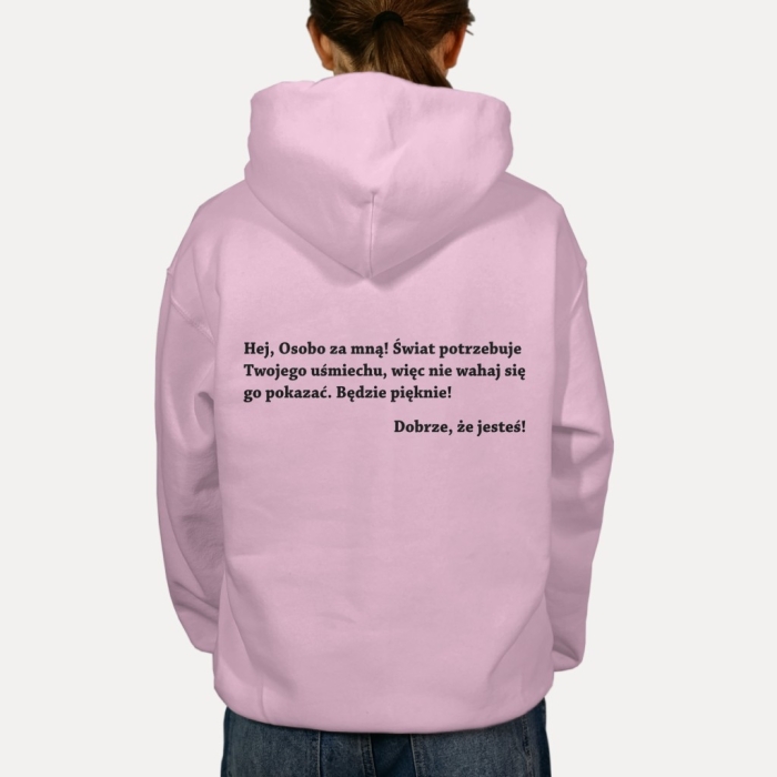 Bluza motywacyjna, dobra zmiana, pozytywna energia, Dobrze, że jesteś!