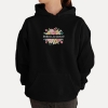 Bluza z kapturem oversize z przesłaniem Dobrze, że jesteś! Kwiaty Unisex