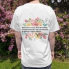 Koszulka oversize Dobrze, że jesteś! KWIATY Unisex Pozytywny T-shirt z przesłaniem