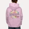 Bluza z kapturem oversize z przesłaniem Dobrze, że jesteś! Kwiaty Unisex