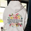 Bluza z kapturem oversize z przesłaniem Dobrze, że jesteś! Kwiaty Unisex