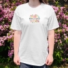 Koszulka oversize Dobrze, że jesteś! KWIATY Unisex Pozytywny T-shirt z przesłaniem
