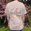 Koszulka oversize Dobrze, że jesteś! KWIATY Unisex Pozytywny T-shirt z przesłaniem