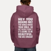 Bluza przesłaniem oversize z kapturem You are enough! v2 Unisex