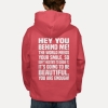 Bluza przesłaniem oversize z kapturem You are enough! v2 Unisex