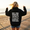Bluza przesłaniem oversize z kapturem You are enough! v2 Unisex