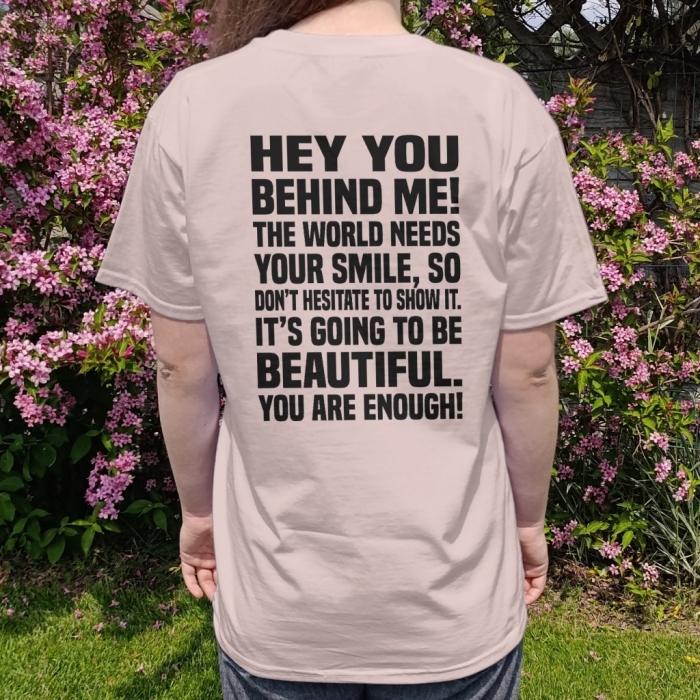 Koszulka z przesłaniem oversize You are enough! v2 Unisex