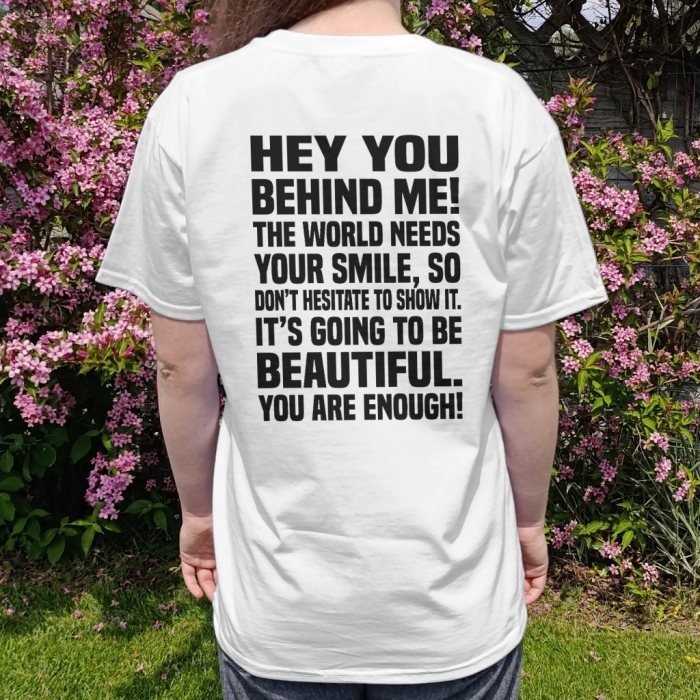 Koszulka z przesłaniem oversize You are enough! v2 Unisex