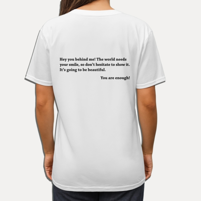 Koszulka z przesłaniem oversize You are enough!