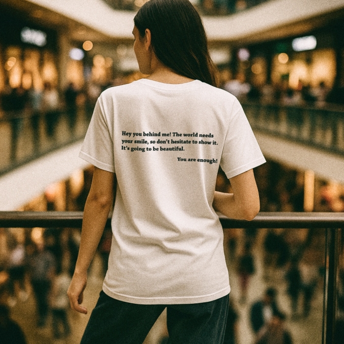 Koszulka oversize z przesłaniem motywacyjna You are enough! nosdobro