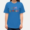 Koszulka Oversize z Przesłaniem – I AM ENOUGH - Afirmacja