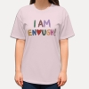 Koszulka Oversize z Przesłaniem – I AM ENOUGH - Afirmacja