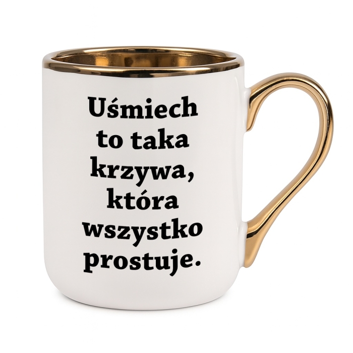 Kubek Uśmiech to taka krzywa, która wszystko prostuje