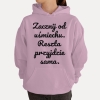 Bluza z przesłaniem oversize z kapturem Zacznij od uśmiechu. Reszta przyjdzie sama.